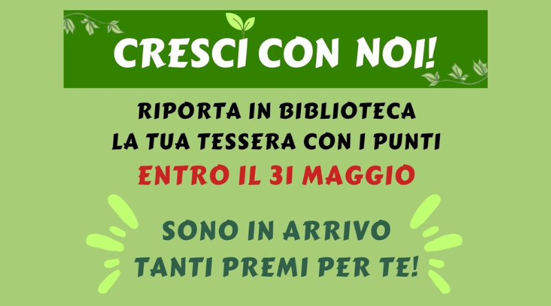 SI È CONCLUSA LA GAMIFICATION CRESCI CON NOI!